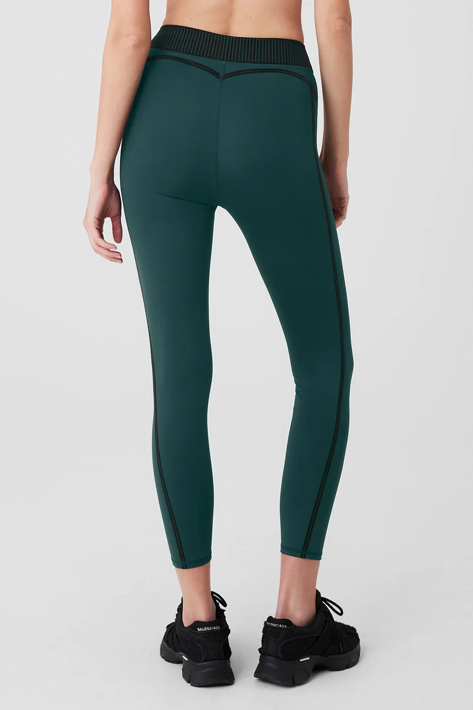 Airlift High-Waist 7/8 Line Up Legging - Midnight Green sold by Alo Yoga product image thumbnail 2