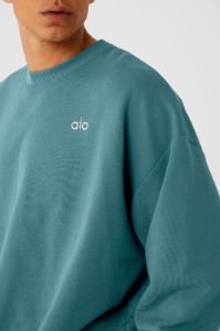 Accolade Crew Neck Pullover - Teal Agate sold by Alo Yoga