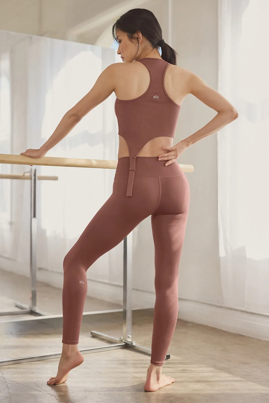 High-Waist Airlift Legging - Chestnut sold by Alo Yoga product image thumbnail 2