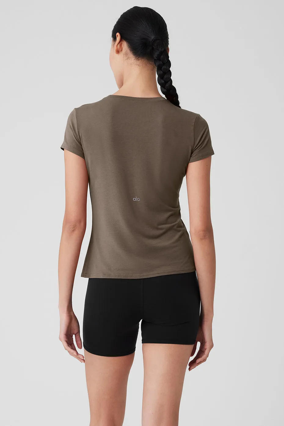 All Day Short Sleeve - Olive Tree sold by Alo Yoga product image thumbnail 2