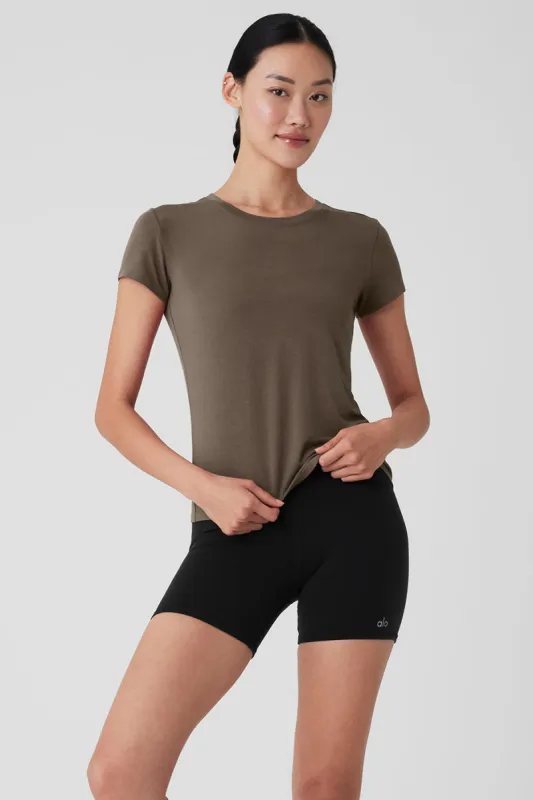 All Day Short Sleeve - Olive Tree sold by Alo Yoga