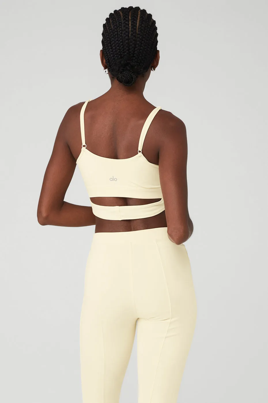 Airbrush Enso Bra - French Vanilla sold by Alo Yoga product image thumbnail 2