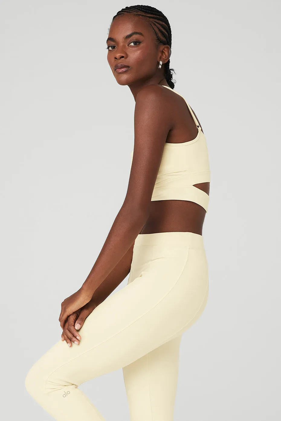 Airbrush Enso Bra - French Vanilla sold by Alo Yoga product image thumbnail 3