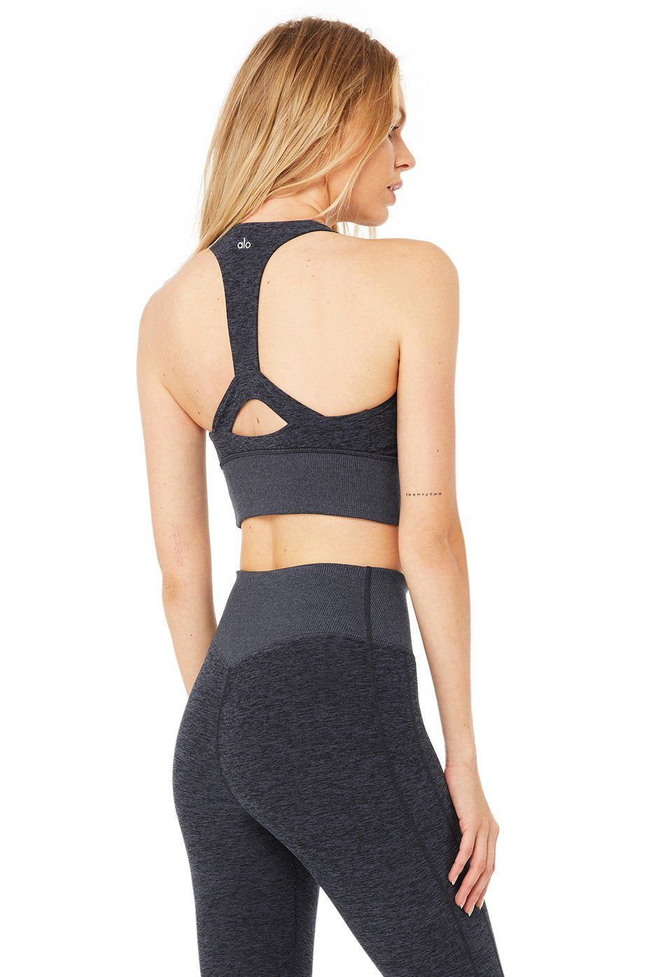 Alosoft Serenity Bra - Rich Navy Heather sold by Alo Yoga product image thumbnail 3