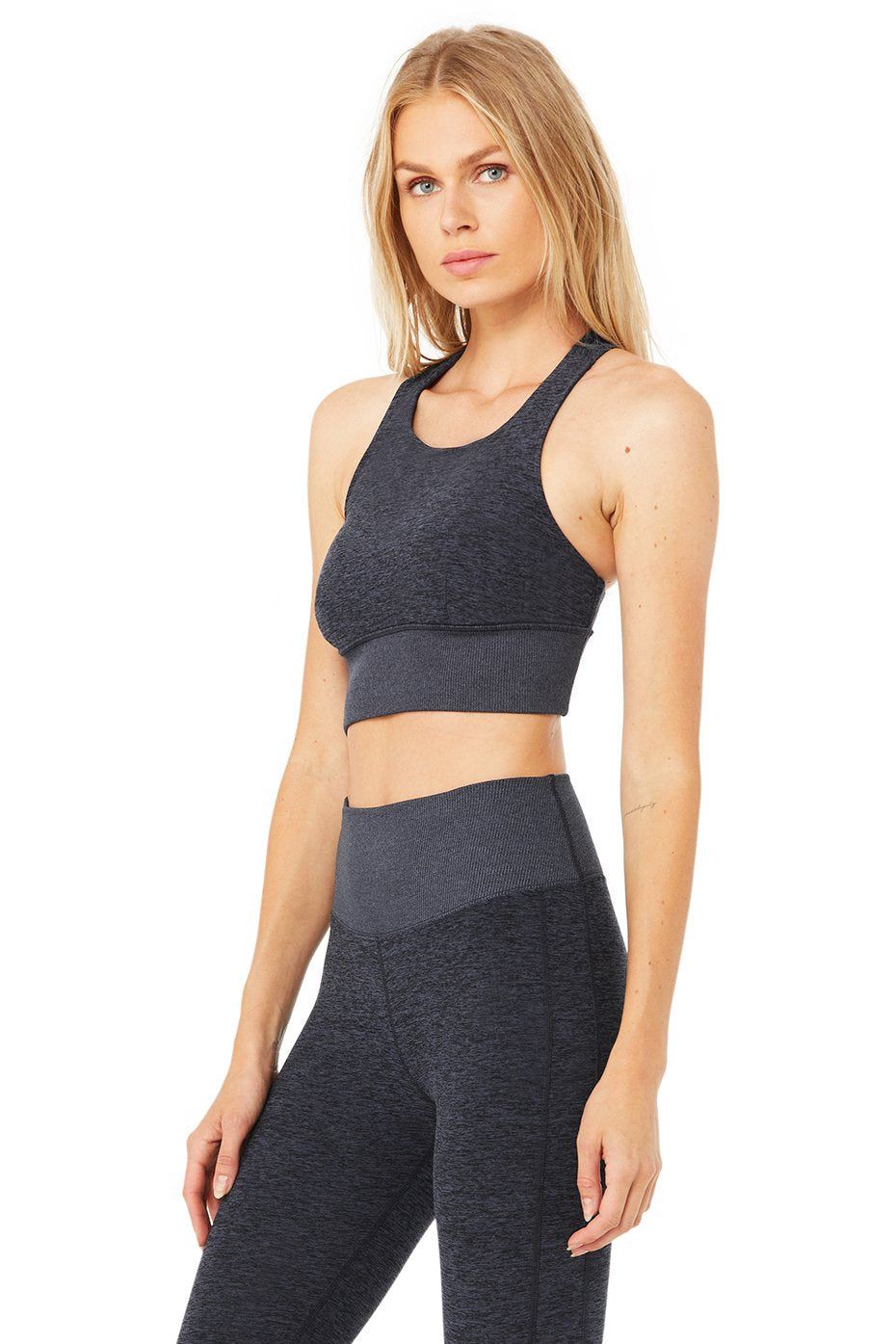 Alosoft Serenity Bra - Rich Navy Heather sold by Alo Yoga product image thumbnail 2