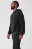 Chill Vintage Wash Hoodie - Black Wash sold by Alo Yoga