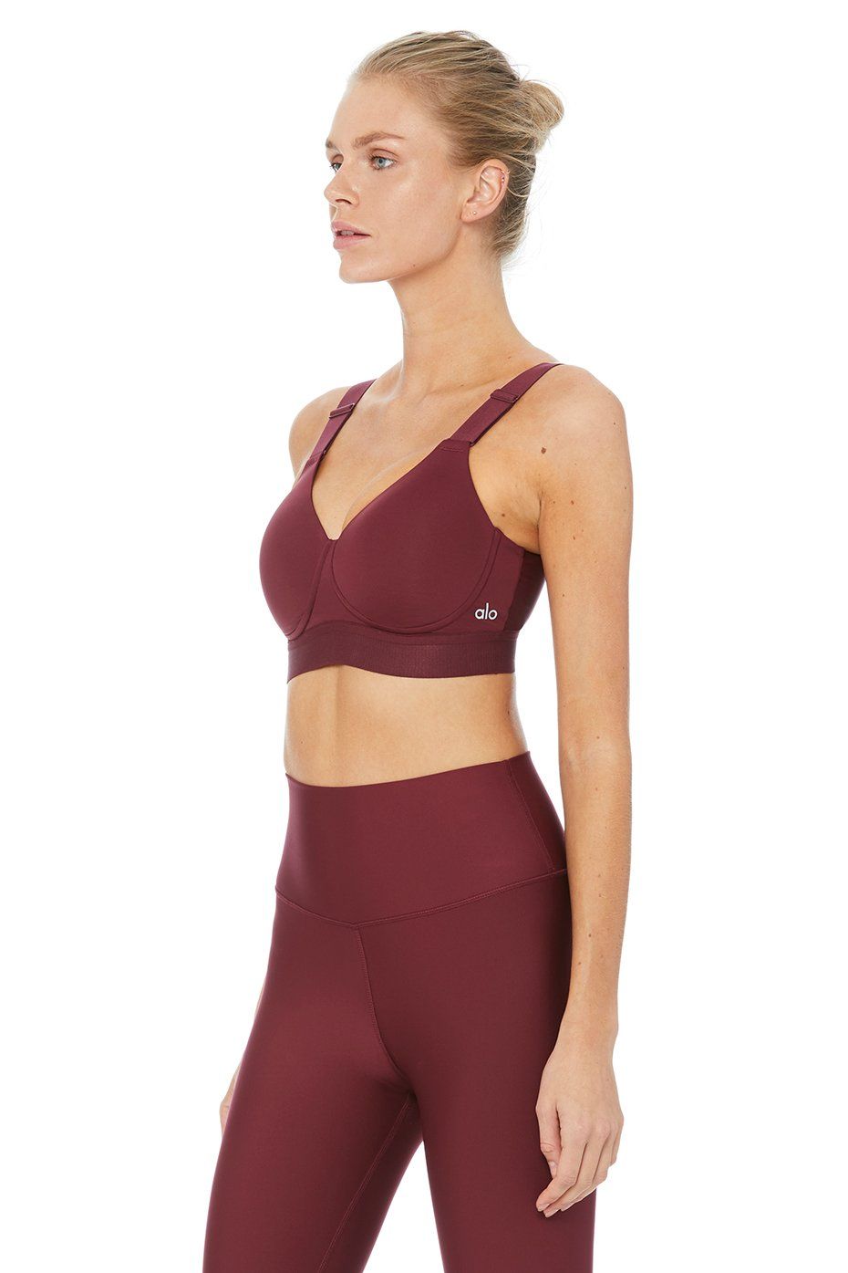 Max Support Heroine Bra - Black Cherry sold by Alo Yoga product image thumbnail 2