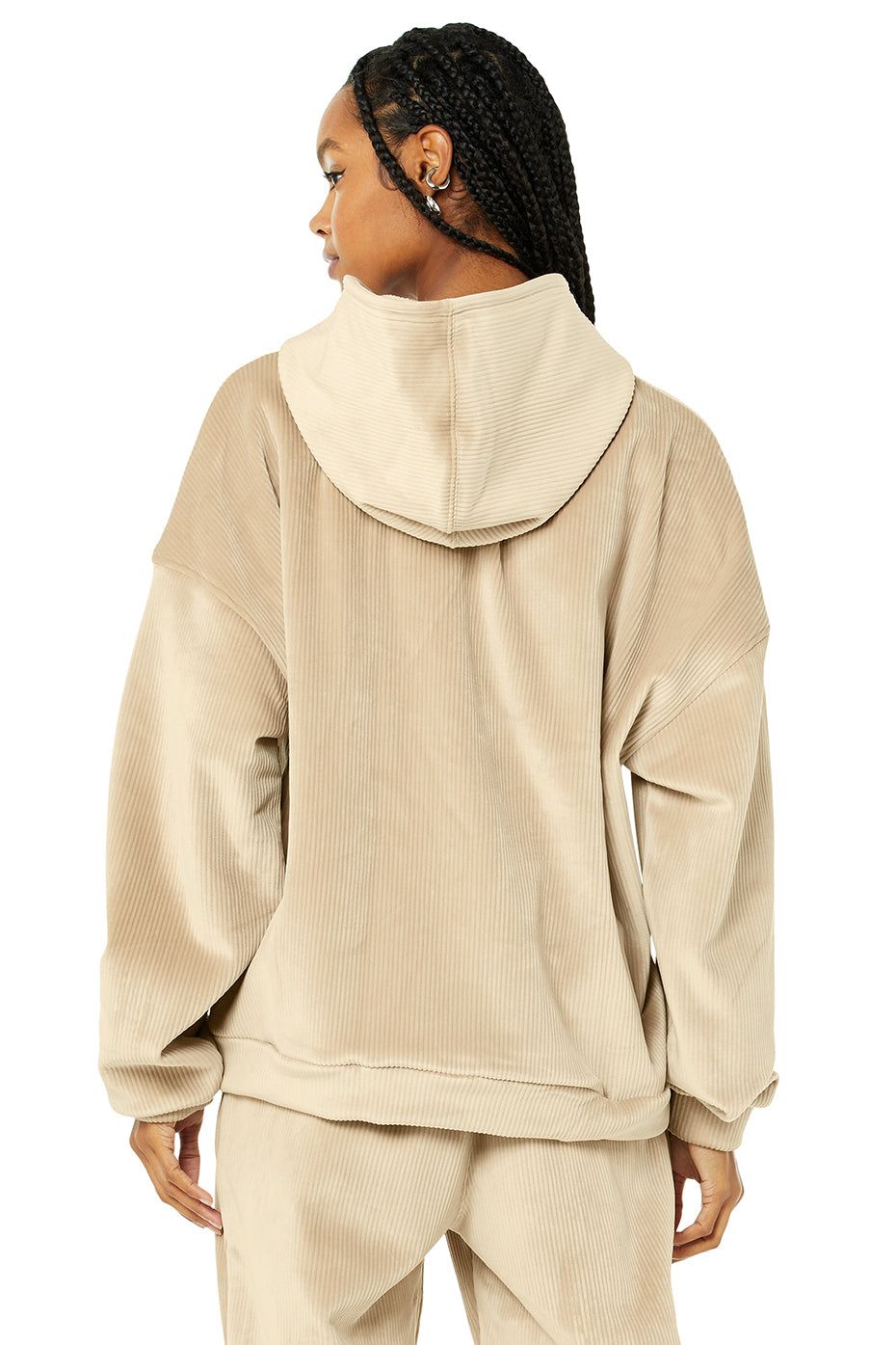 Velour Baller Hoodie - Sand Dune sold by Alo Yoga product image thumbnail 3