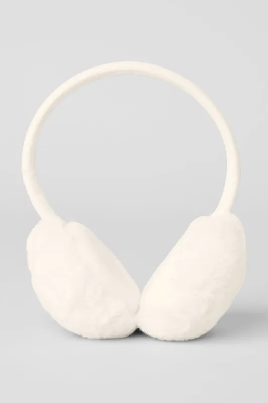 Faux Fur Ear Muff - Ivory sold by Alo Yoga