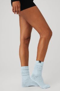 Scrunch Sock - Powder Blue sold by Alo Yoga