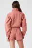 Cropped 1/4 Zip Alumni Pullover - Soft Terracotta sold by Alo Yoga
