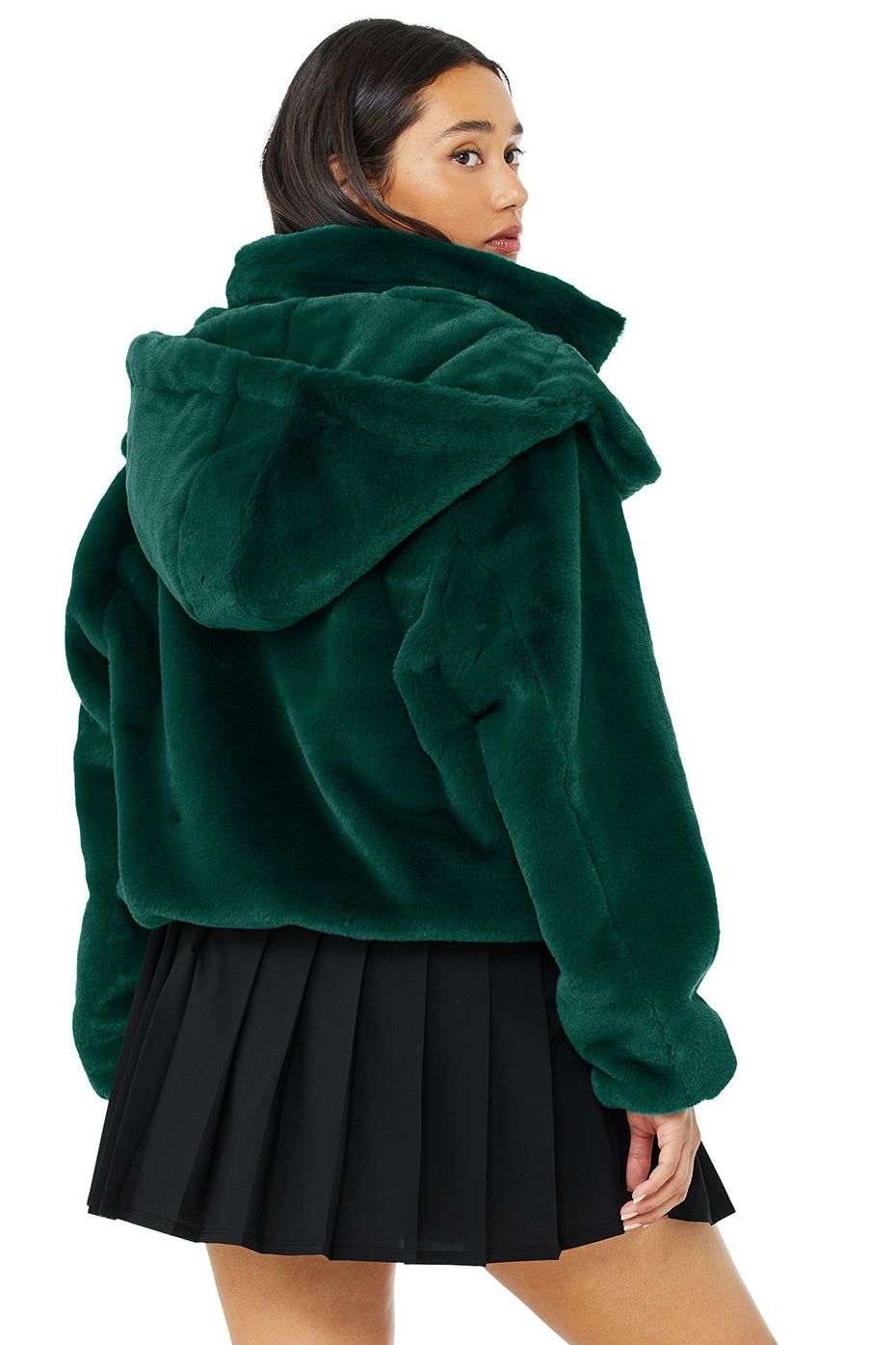 Faux Fur Foxy Jacket - Dark Emerald sold by Alo Yoga product image thumbnail 8