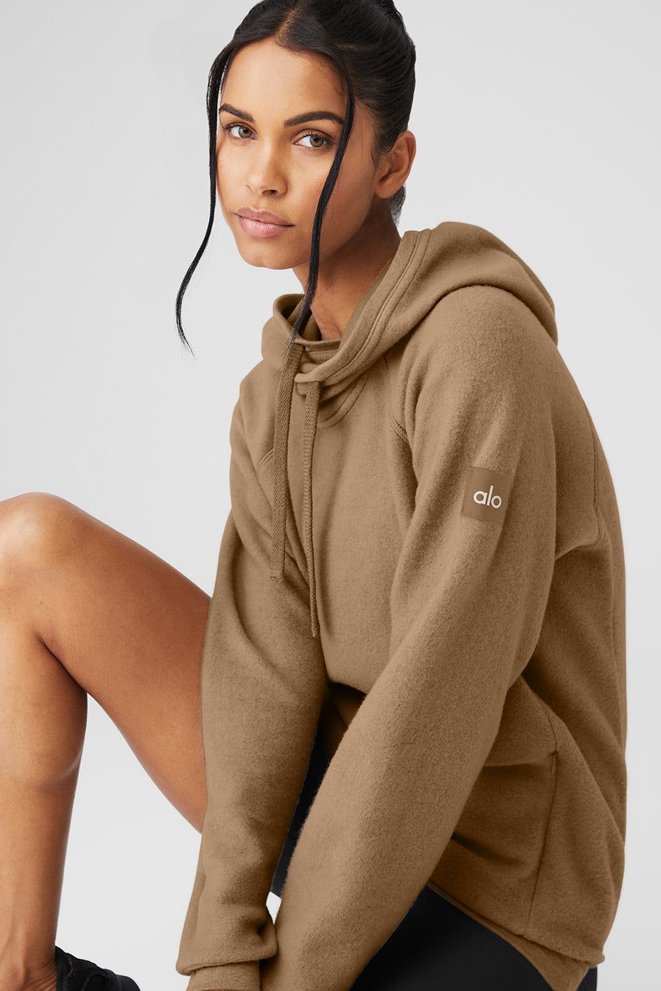 The Triumph Hoodie - Gravel sold by Alo Yoga product image thumbnail 4