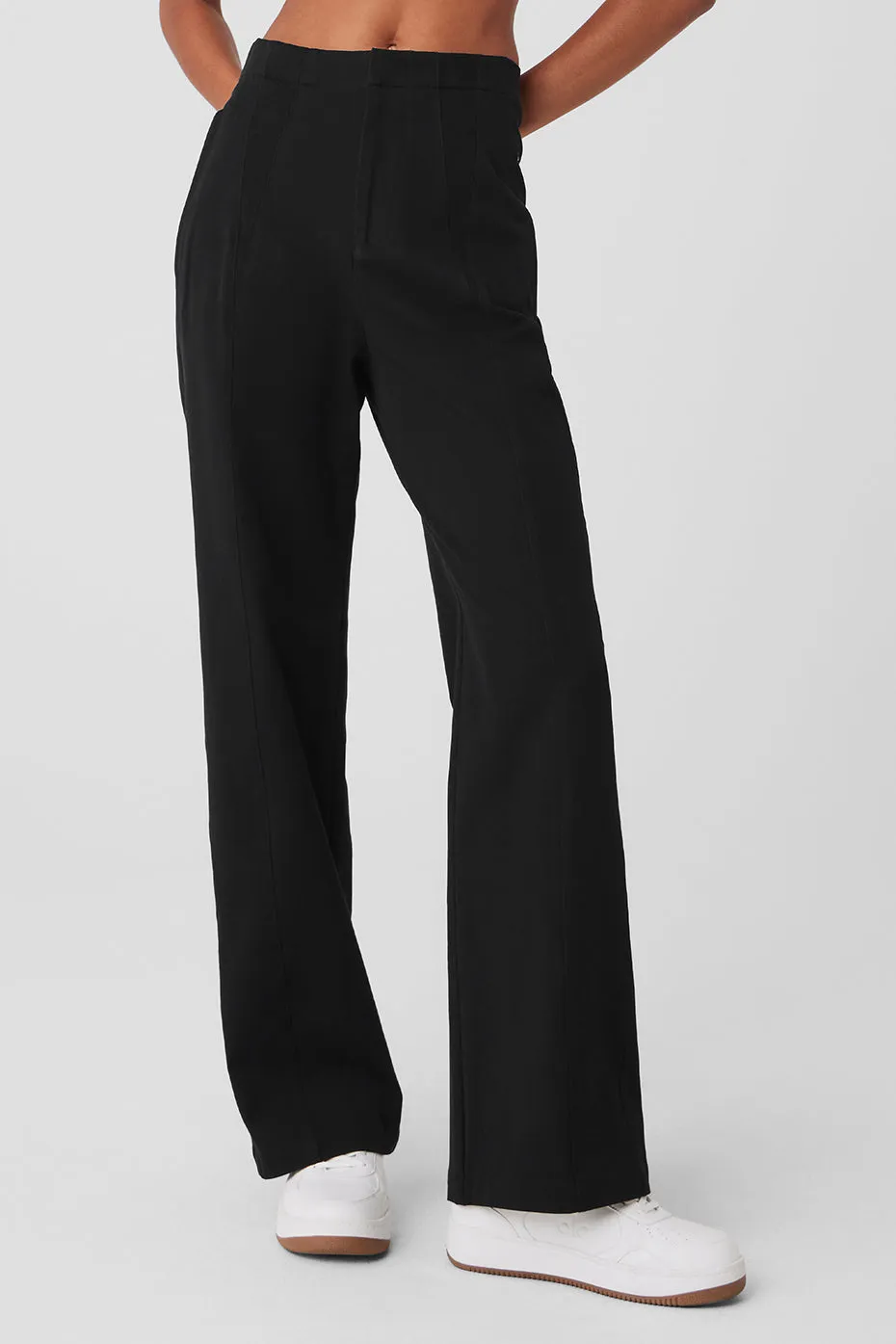 High-Waist On Point Moto Trouser - Black sold by Alo Yoga
