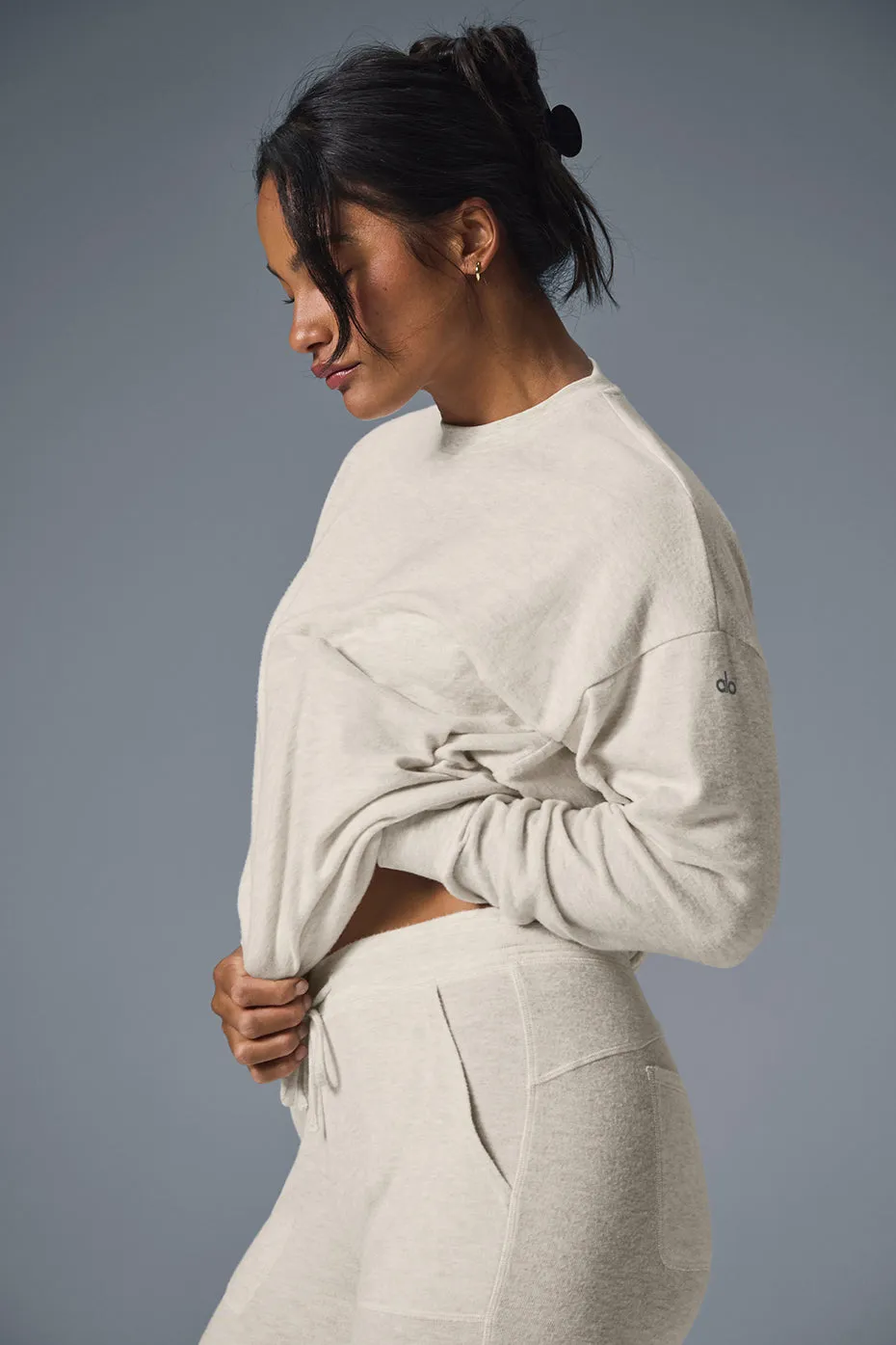 Soho Pullover - Oatmeal Heather sold by Alo Yoga product image thumbnail 3