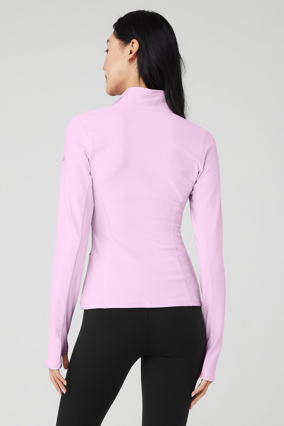 Alo Yoga Alosoft 1/2 Zip Rapid Pullover - Sugarplum Pink