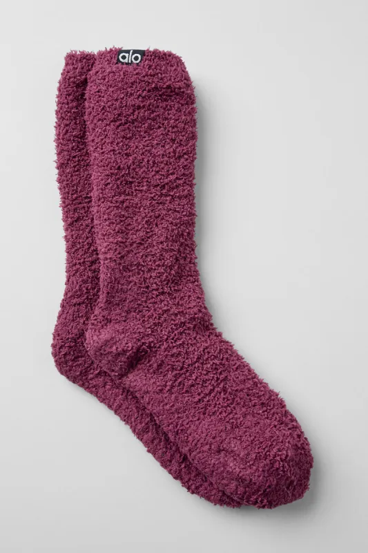 Women's Plush Lush Sock - Wild Berry sold by Alo Yoga
