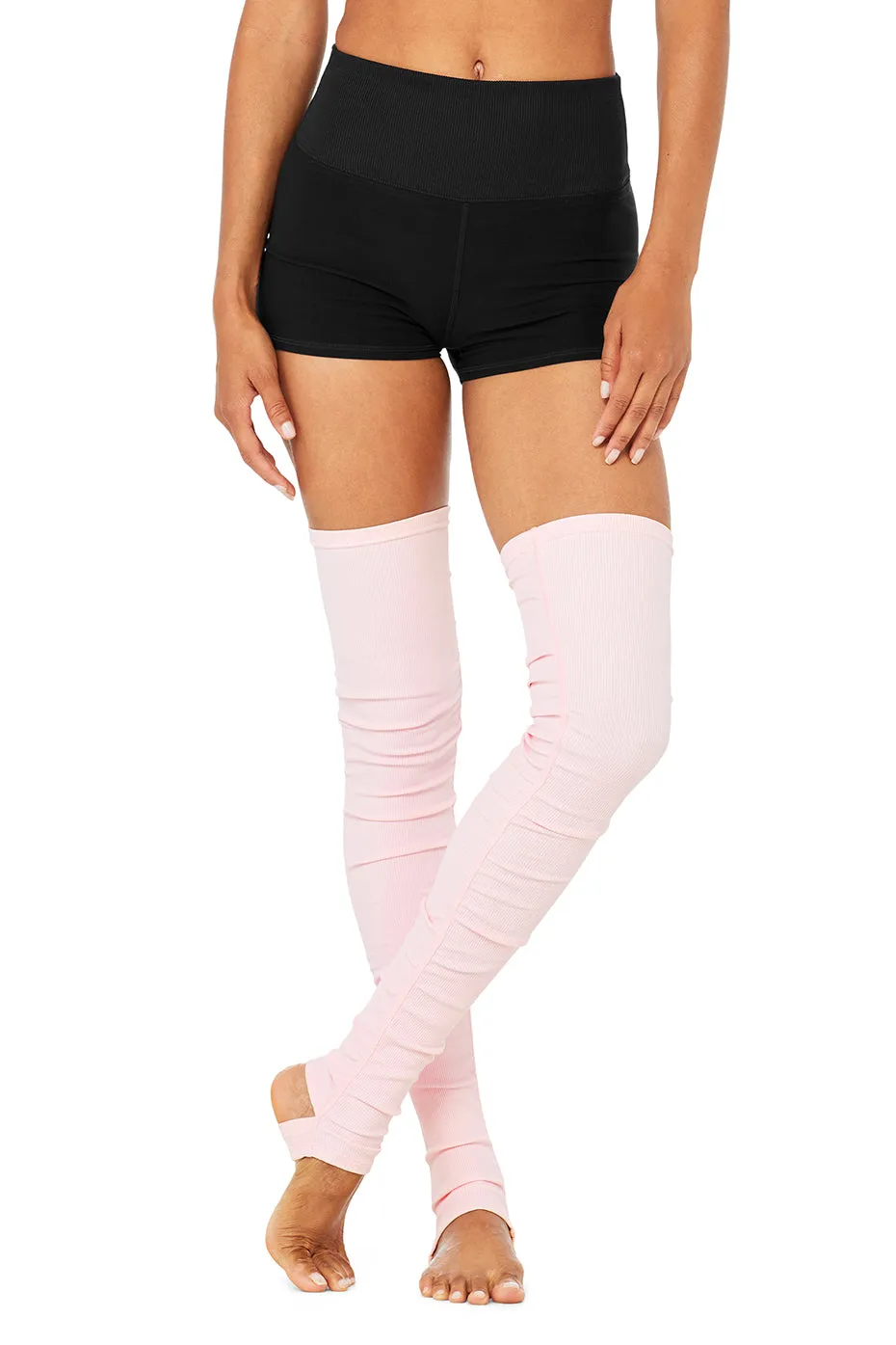 Goddess Leg Warmer - Powder Pink sold by Alo Yoga