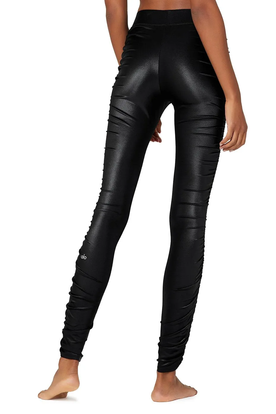 High-Waist Cinched Legging - Black Shine sold by Alo Yoga product image thumbnail 2