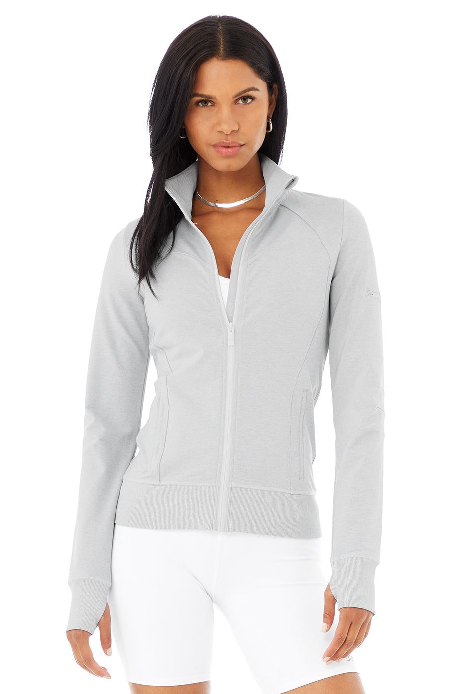 Contour Jacket - Athletic Heather Grey sold by Alo Yoga