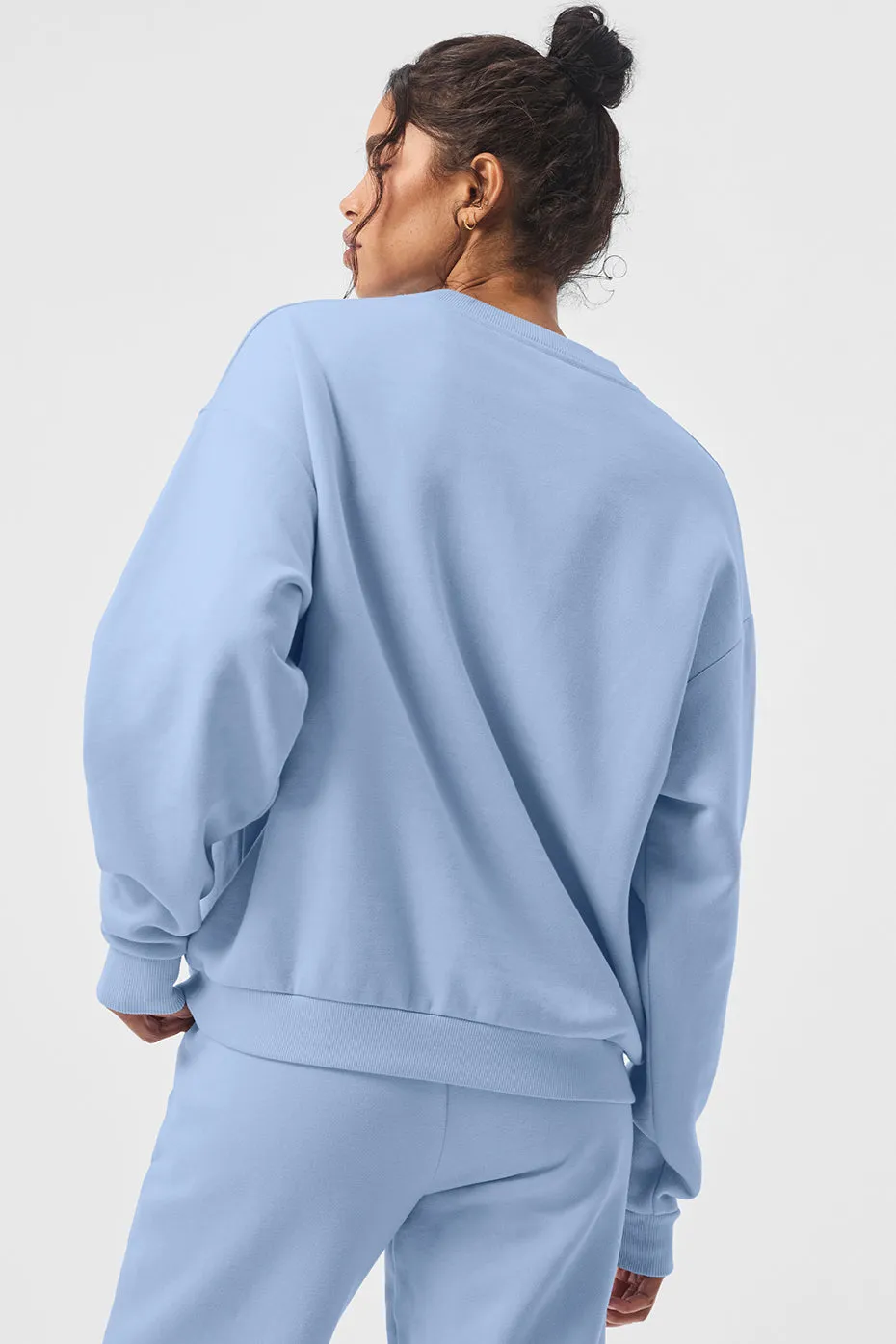 Accolade Crew Neck Pullover - Seashell Blue sold by Alo Yoga product image thumbnail 3