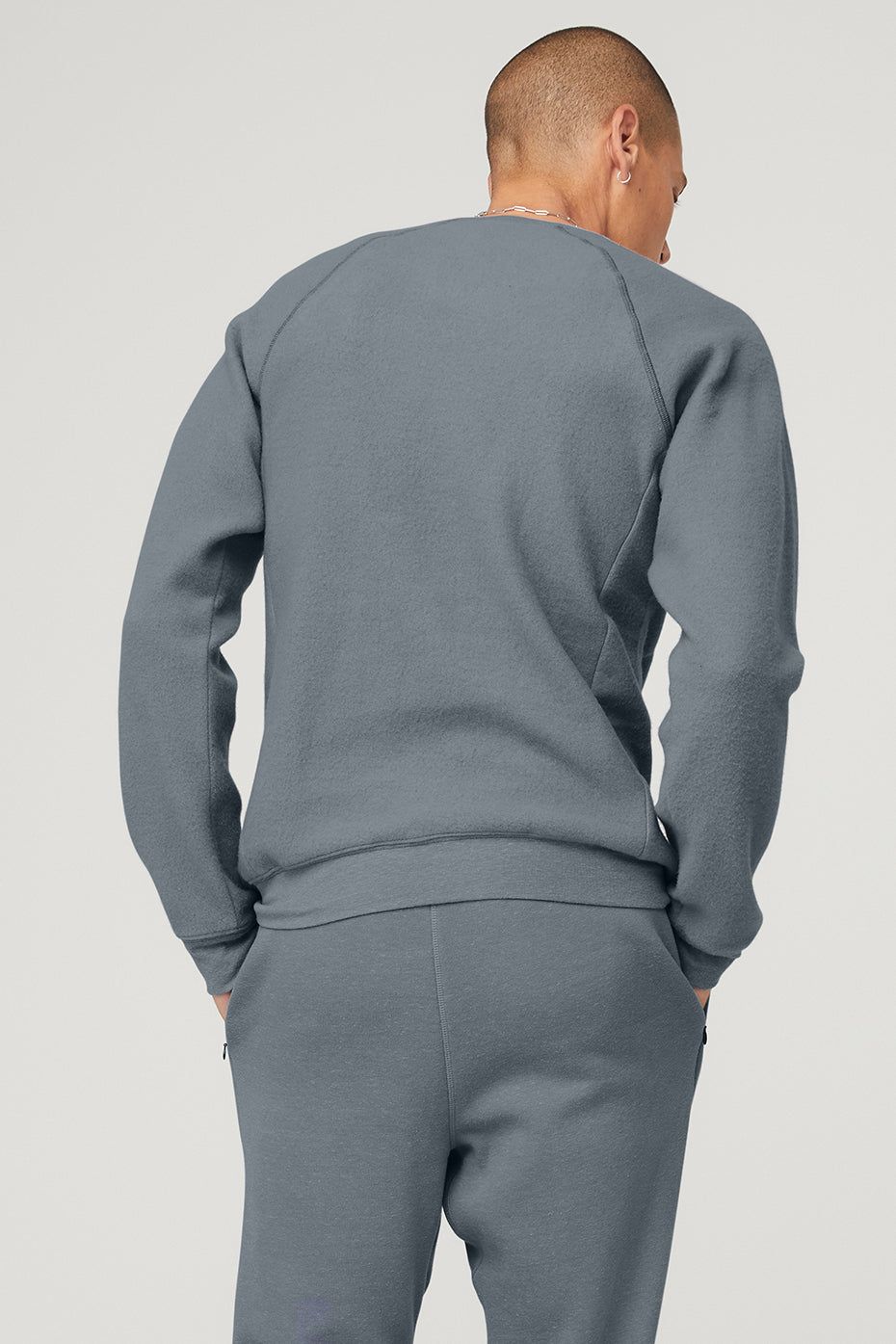 Triumph Crew Neck Sweatshirt - Steel Blue sold by Alo Yoga product image thumbnail 2
