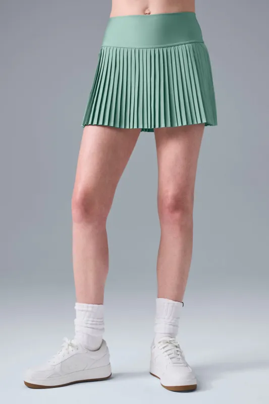 Grand Slam Tennis Skirt - Botanical Green sold by Alo Yoga