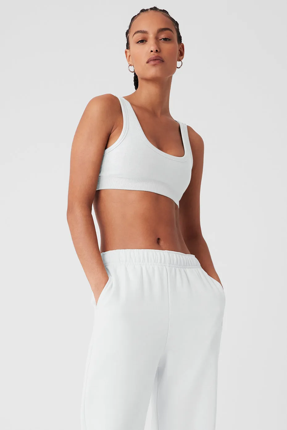 Seamless Chosen Bra - White sold by Alo Yoga