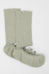 Women's Strappy Siren Grip Sock - Limestone sold by Alo Yoga