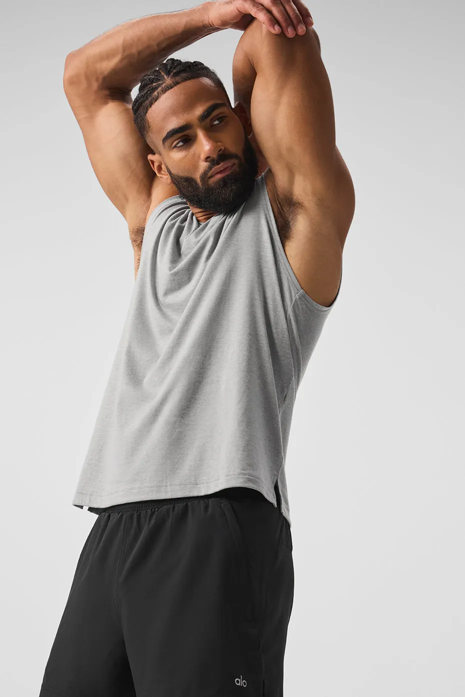 The Triumph Muscle Tank - Athletic Heather Grey sold by Alo Yoga product image thumbnail 5