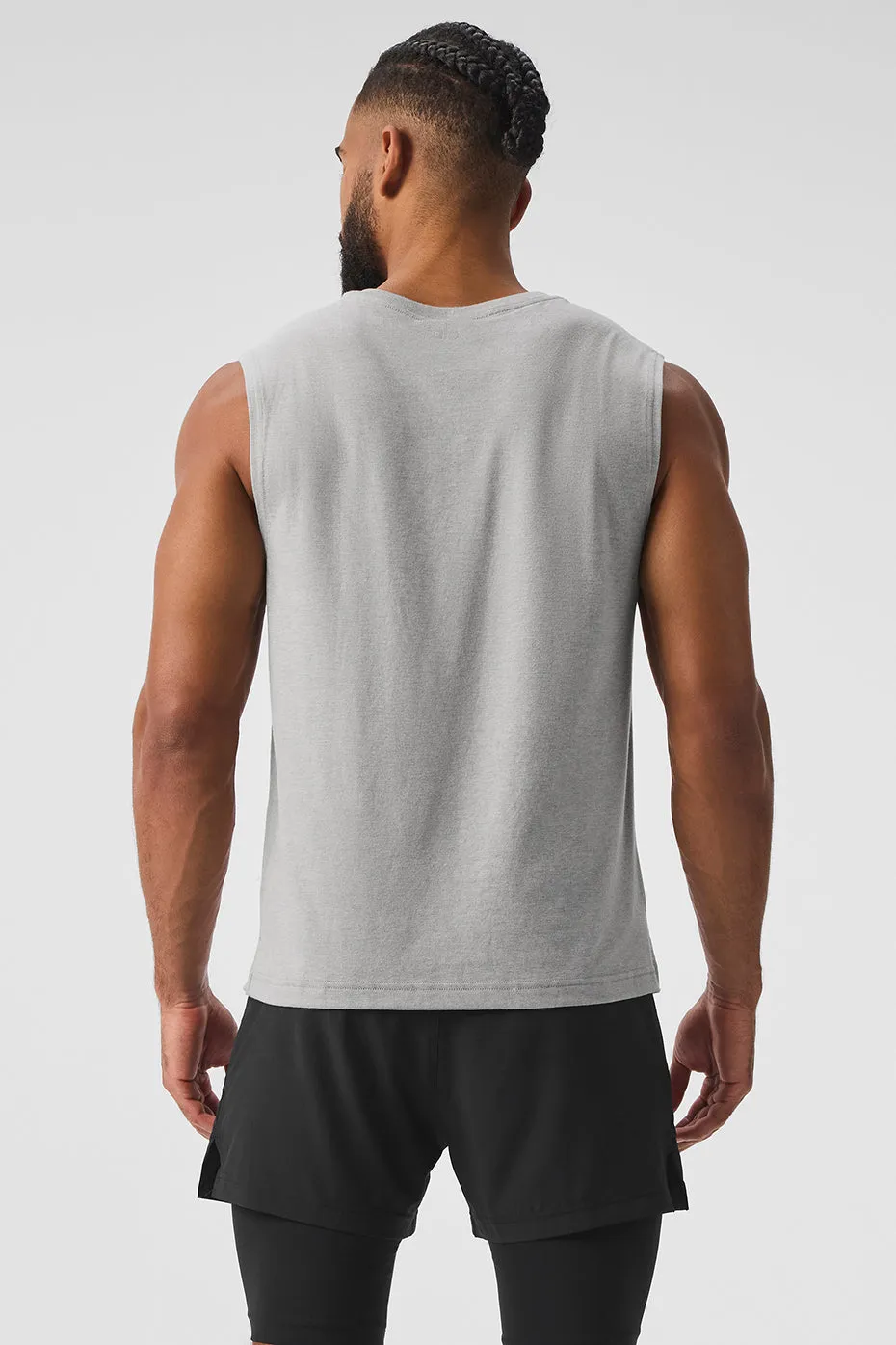The Triumph Muscle Tank - Athletic Heather Grey sold by Alo Yoga product image thumbnail 2