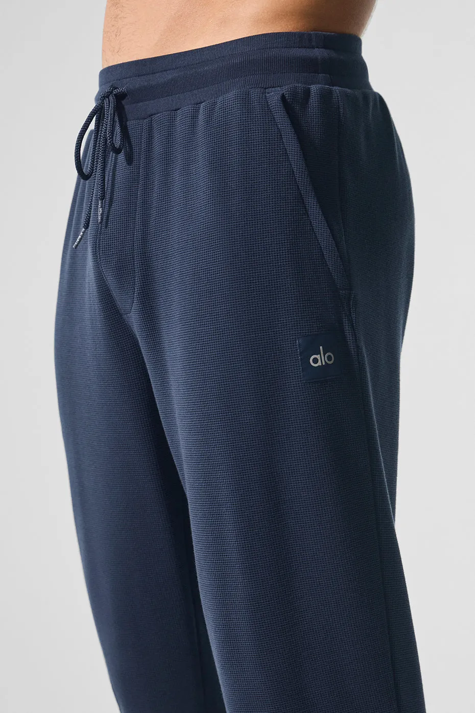Micro Waffle Fast Break Jogger - Navy sold by Alo Yoga product image thumbnail 2