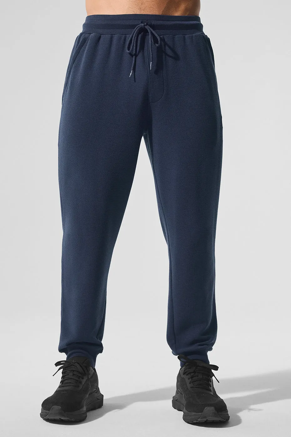 Micro Waffle Fast Break Jogger - Navy sold by Alo Yoga