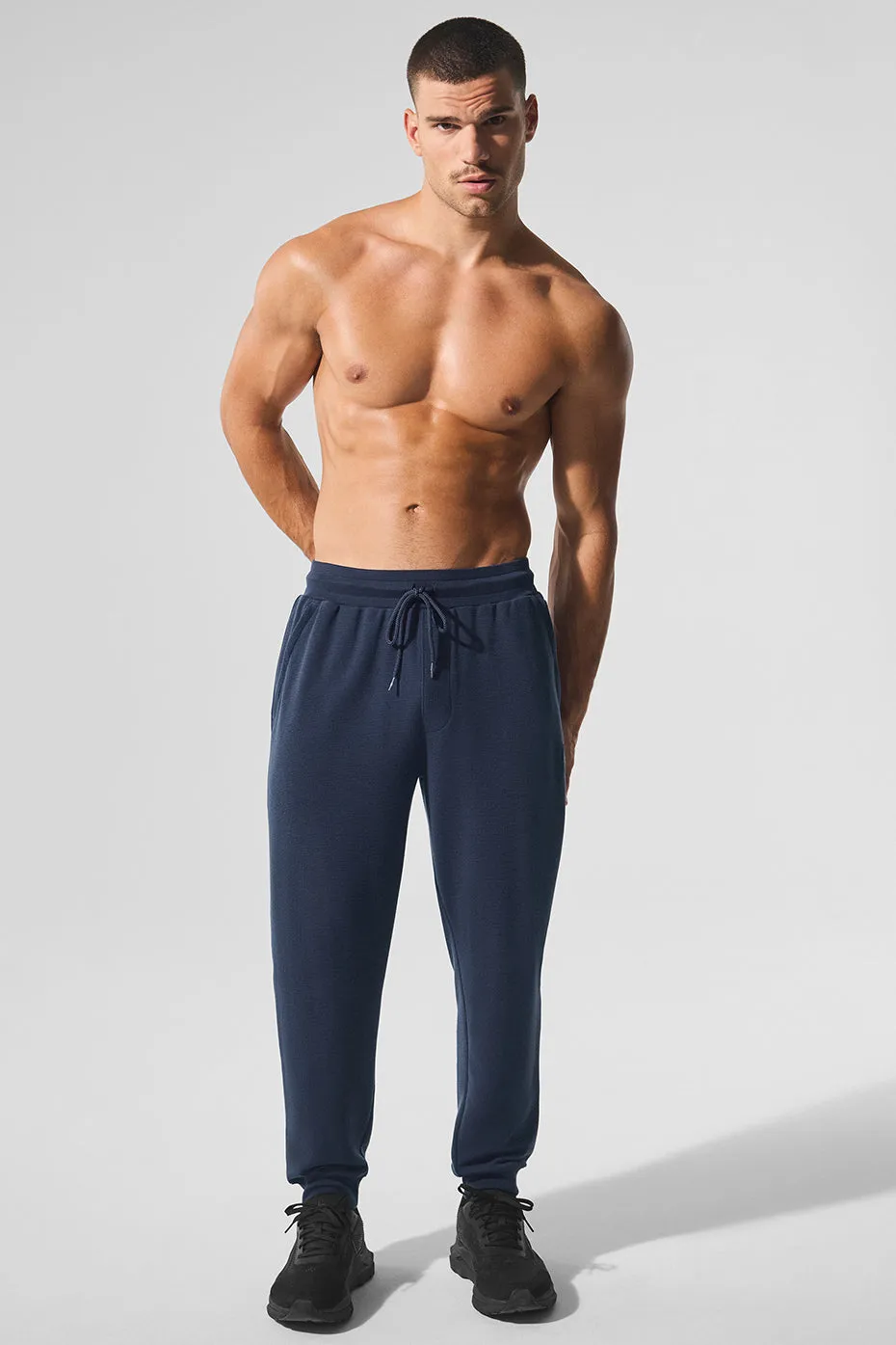 Micro Waffle Fast Break Jogger - Navy sold by Alo Yoga product image thumbnail 4