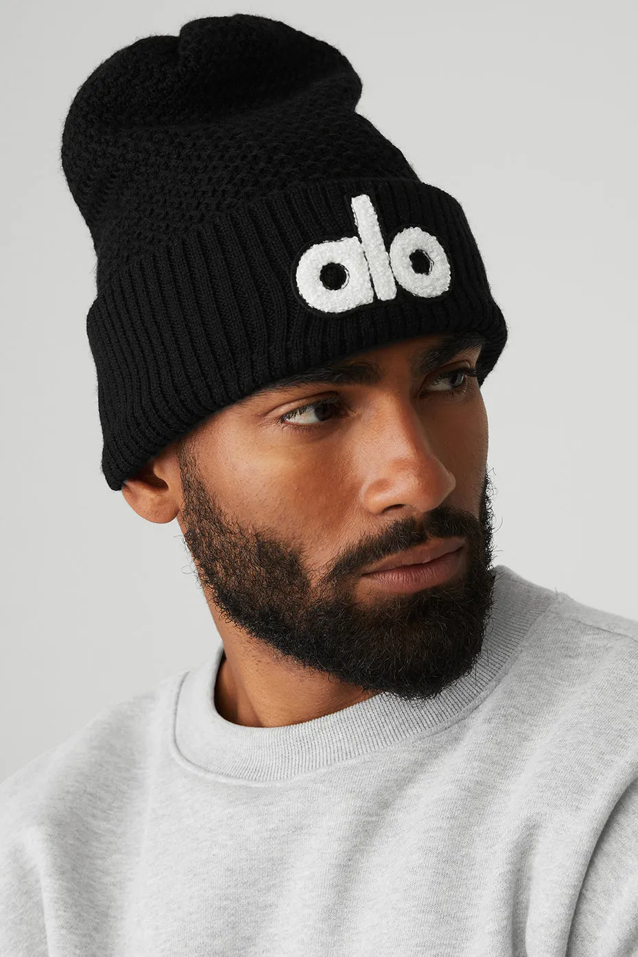Cool Skies Beanie - Black sold by Alo Yoga product image thumbnail 4