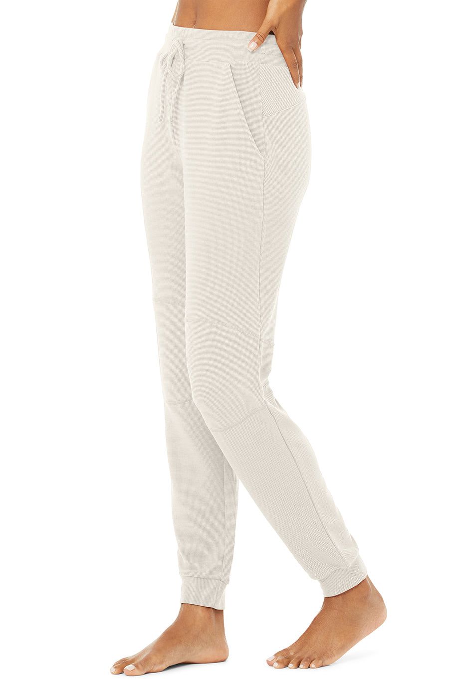 Micro Waffle Fireside Sweatpant - Bone sold by Alo Yoga product image thumbnail 2