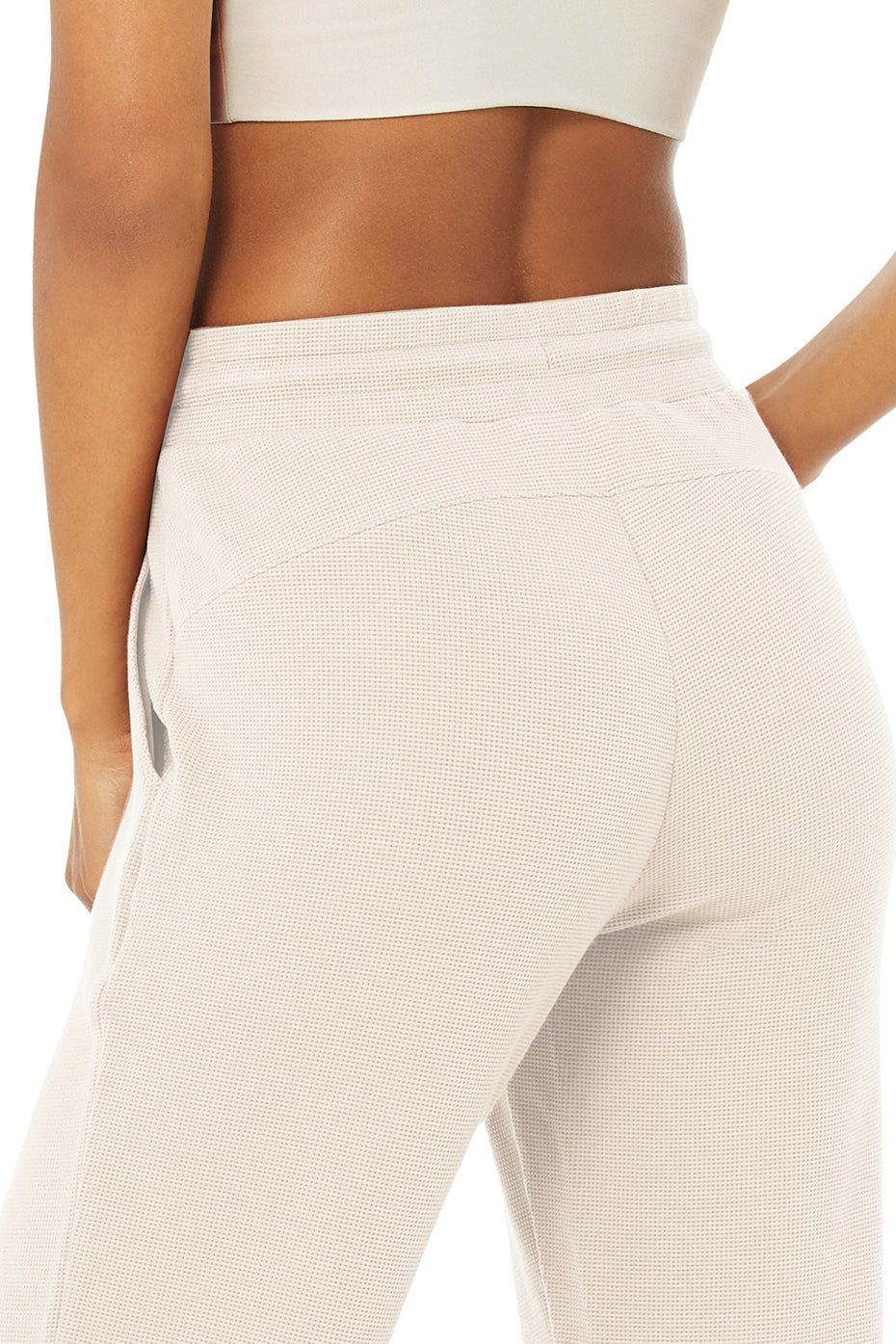 Micro Waffle Fireside Sweatpant - Bone sold by Alo Yoga product image thumbnail 5