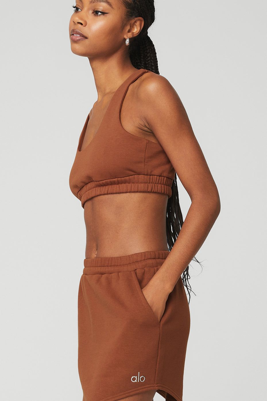 Scoop Neck Sweatshirt Bra & High-Waist Accolade Skirt sold by Alo Yoga product image thumbnail 5