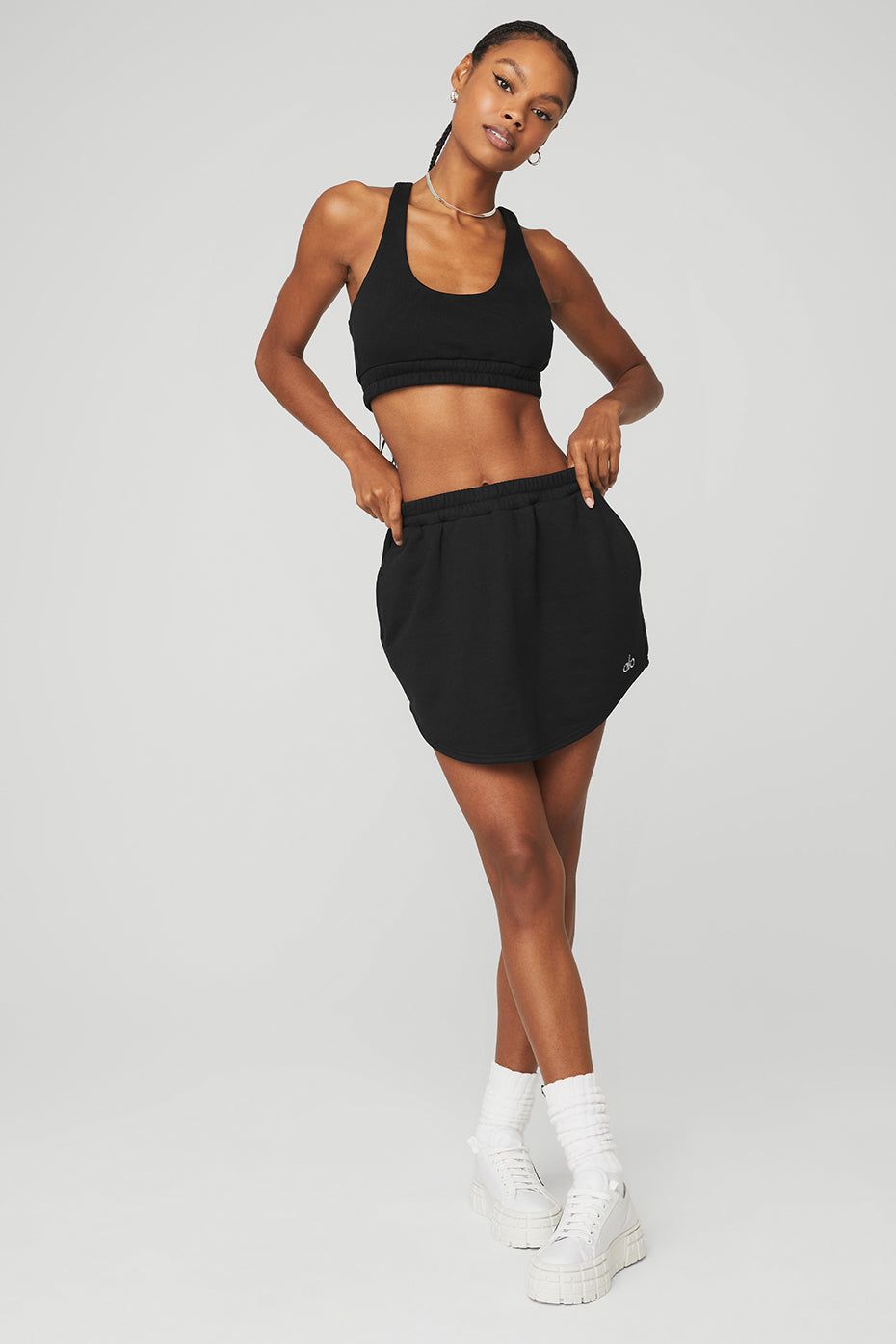 Scoop Neck Sweatshirt Bra & High-Waist Accolade Skirt sold by Alo Yoga product image thumbnail 16