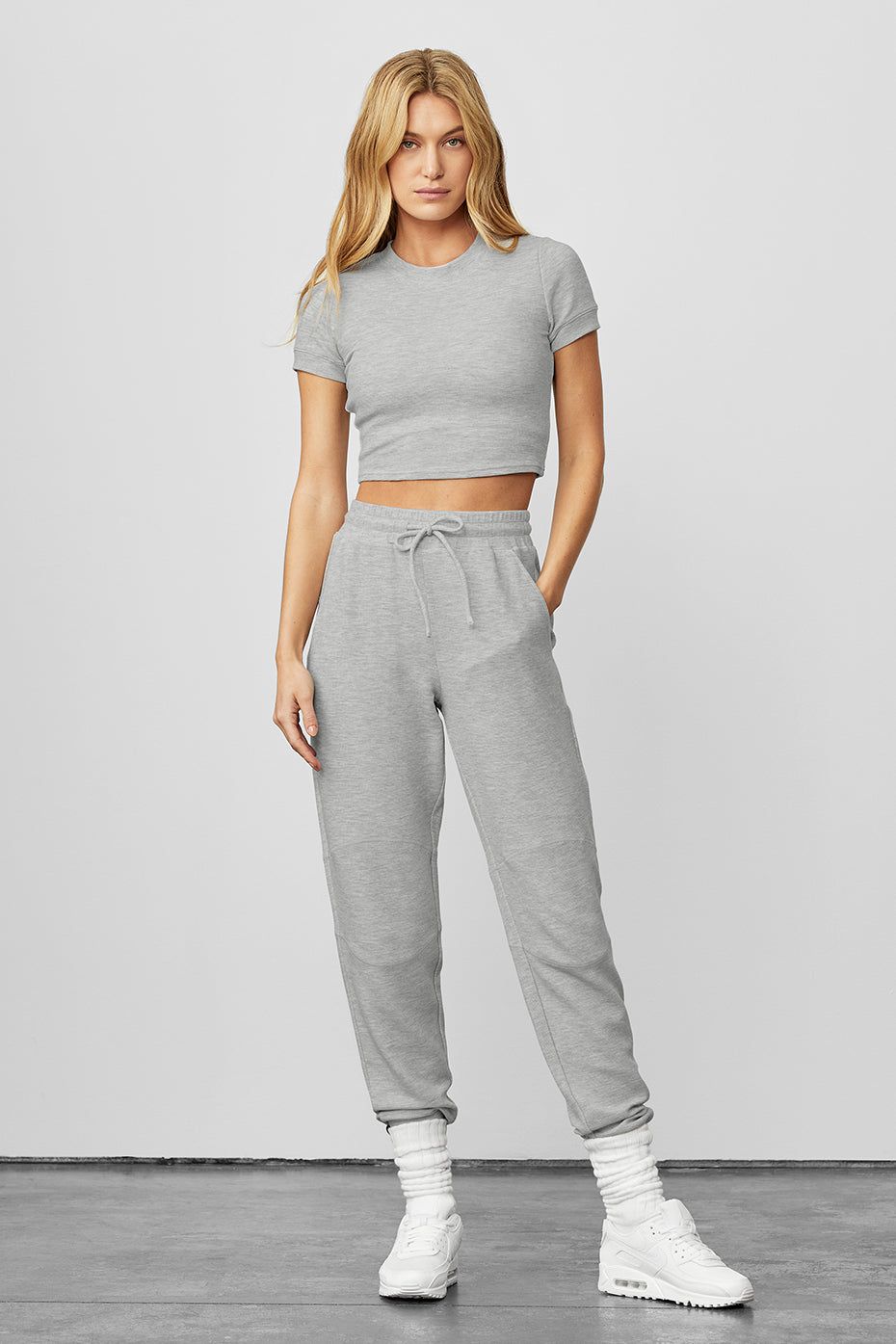 Micro Waffle Fireside Sweatpant - Dove Grey Heather sold by Alo Yoga product image thumbnail 7