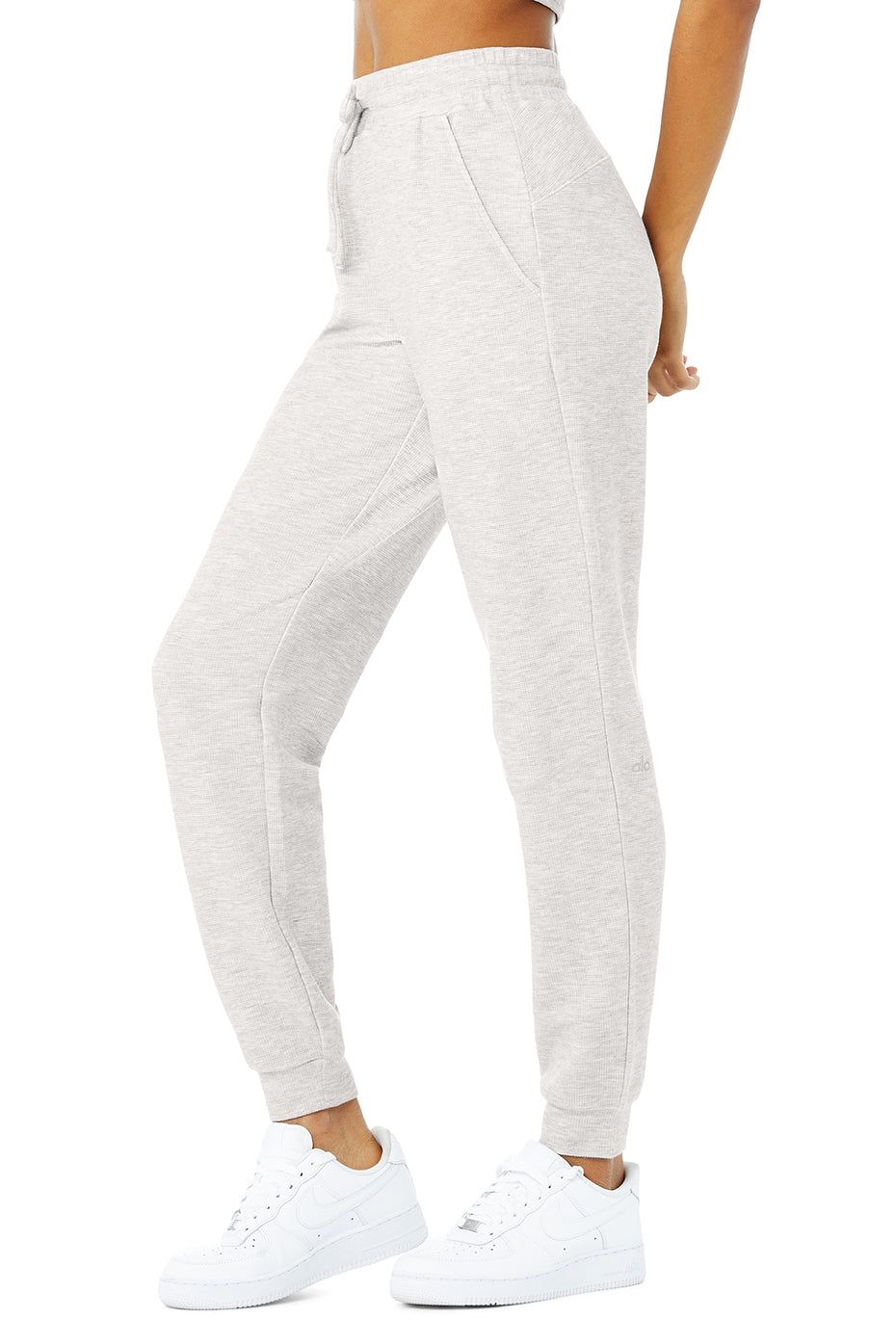 Micro Waffle Fireside Sweatpant - Dove Grey Heather sold by Alo Yoga product image thumbnail 2