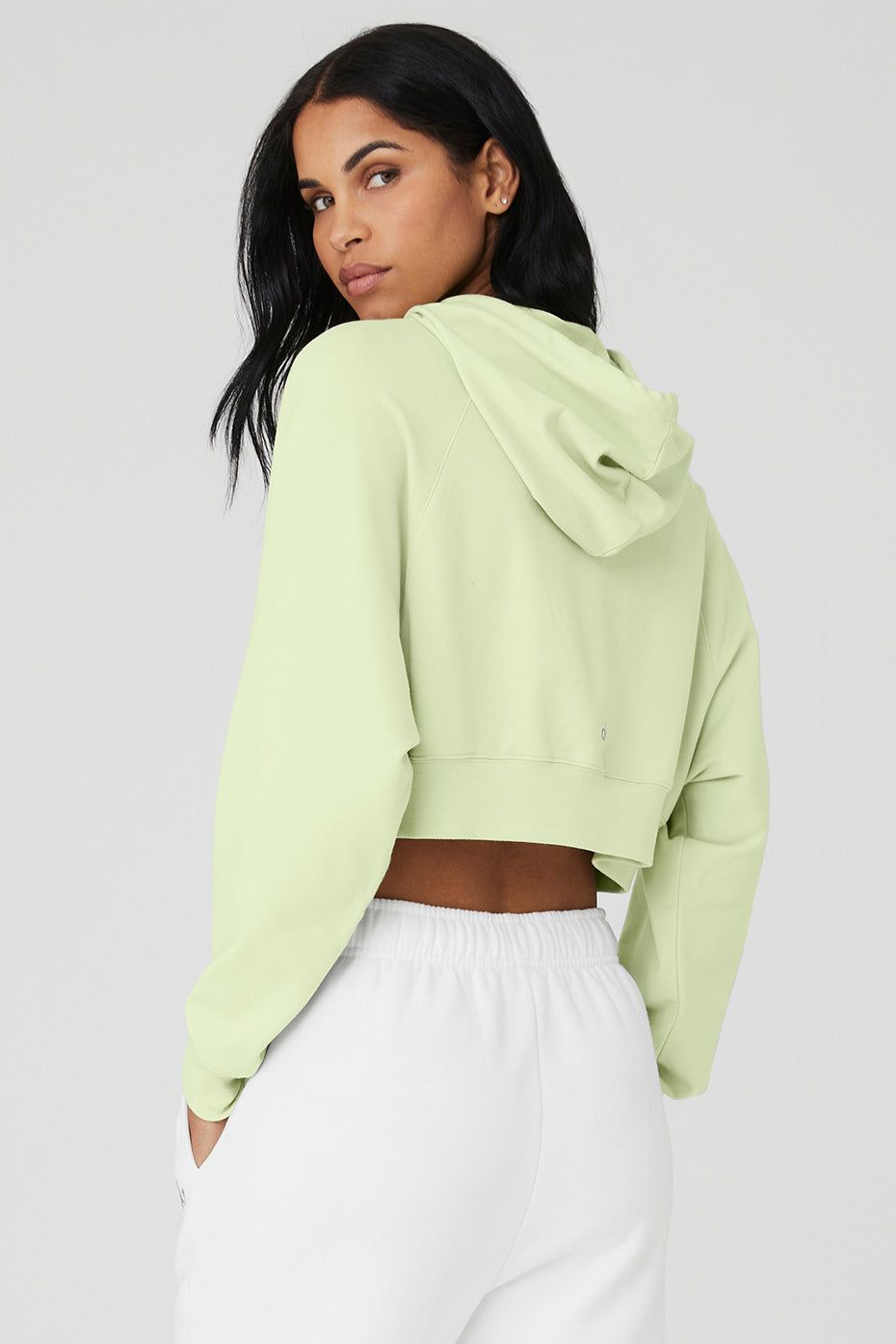 Cropped Double Take Hoodie - Iced Green Tea sold by Alo Yoga product image thumbnail 2