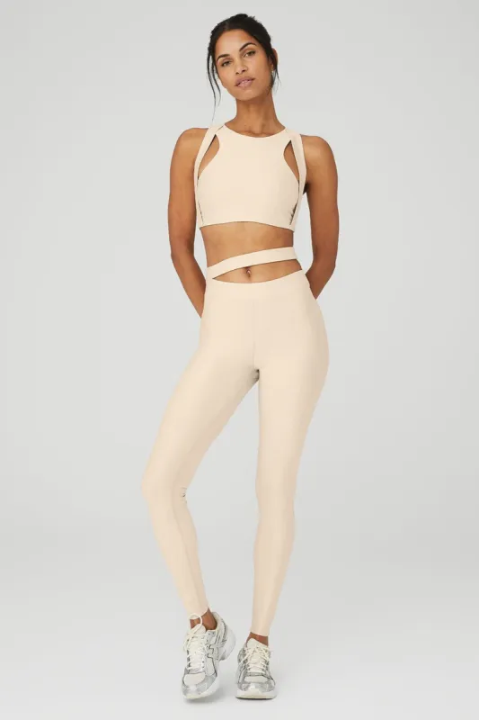 Airlift All Access Bra & Airlift High-Waist All Access Legging Set - Macadamia sold by Alo Yoga