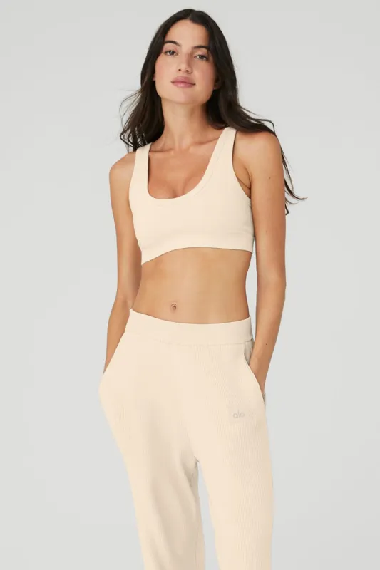 Seamless Chosen Bra - Macadamia sold by Alo Yoga