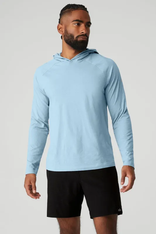 Core Hooded Runner - Calm Blue sold by Alo Yoga