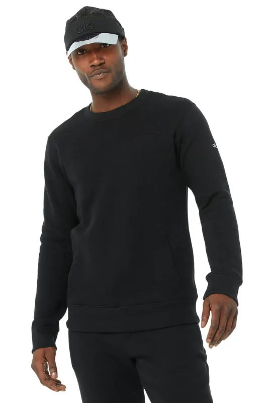 Base Sweatshirt - Black sold by Alo Yoga