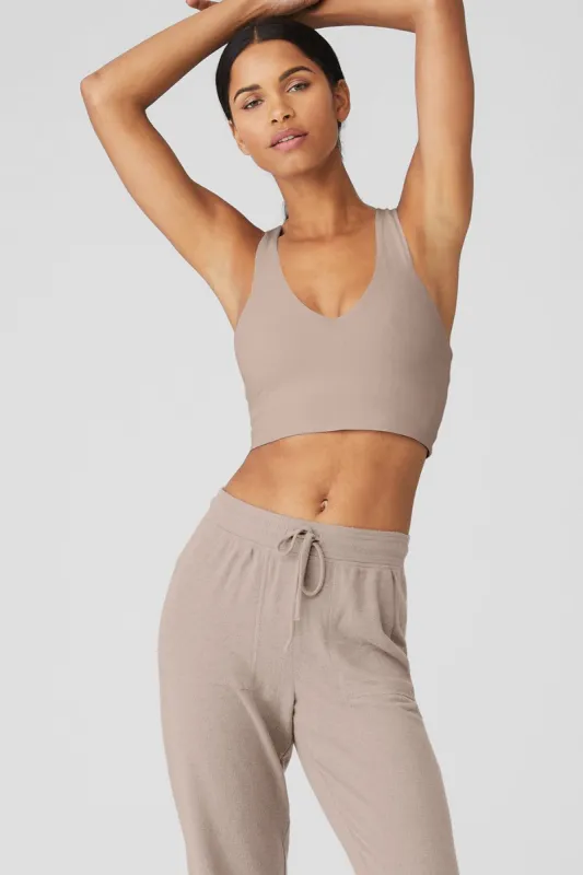 Airbrush Real Bra Tank - Taupe sold by Alo Yoga