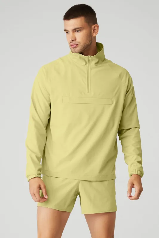 Ripstop 1/4 Zip On-Set Jacket - Dusty Yellow made by Alo Yoga