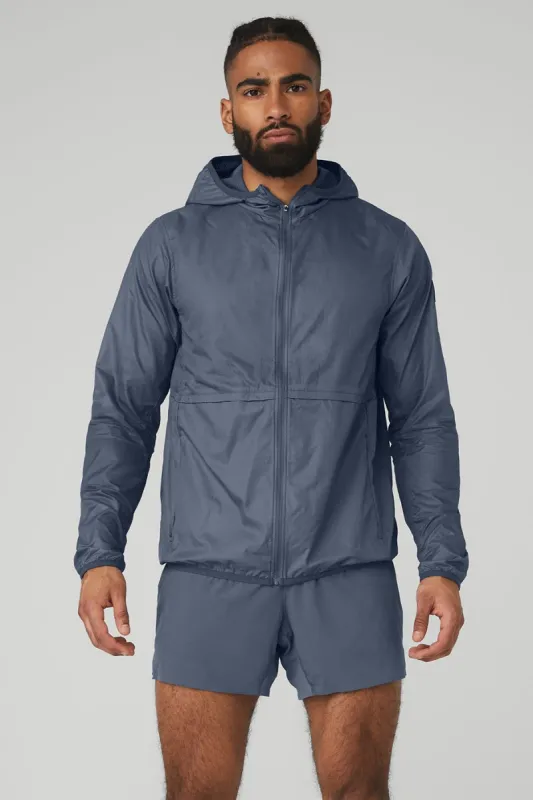 Repeat Running Jacket - Bluestone sold by Alo Yoga