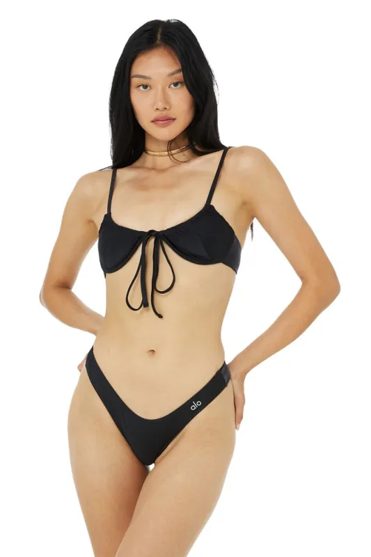 Alo x Frankies Bikinis Benji Top - Black sold by Alo Yoga